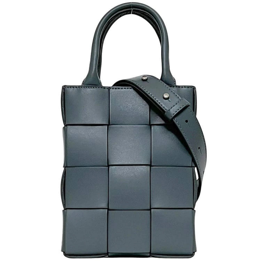 Bottega Veneta bag Cassette shoulder gray top handle leather crossbody Maxi